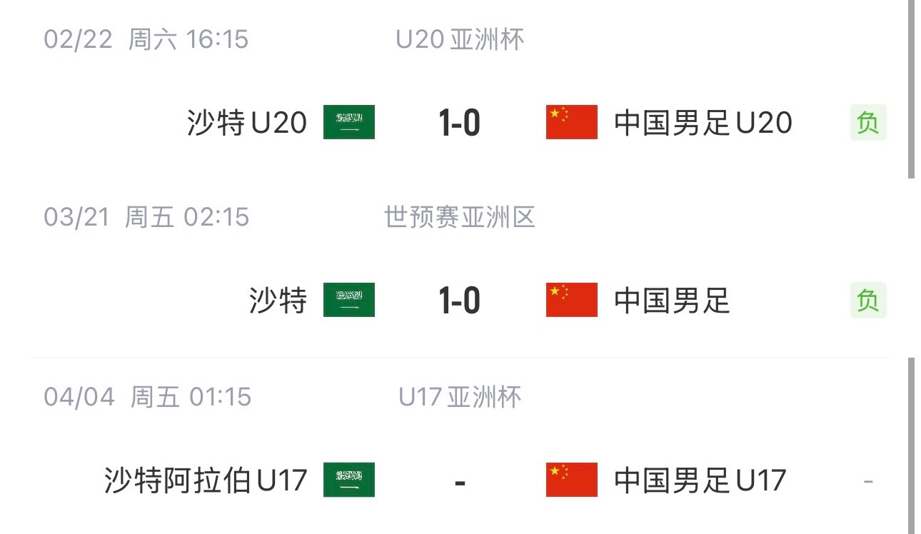國(guó)字號(hào)三遇沙特！國(guó)少U17亞洲杯首戰(zhàn)對(duì)陣沙特，此前國(guó)足&國(guó)青均負(fù)