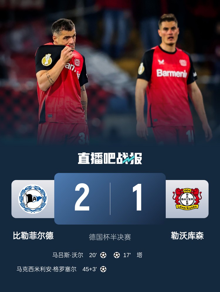 比勒菲爾德是史上第4支晉級德國杯決賽的德丙球隊，此前3隊未奪冠